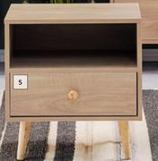 Scandinavian 1 Drawer Nightstand
