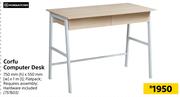Home & Kitchen Corfu Computer Desk 750mm(h) X 550mm(w) X 1m (l)