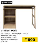 Home & Kitchen Student Desk 750mm(h) X 450m(w) X 1.2m(l)