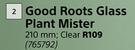 Good Roots Glass Plant Mister 210mm Clear