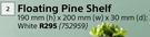 Shelfmate Floating Pine Shelf