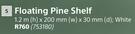 Shelfmate Floating Pine Shelf