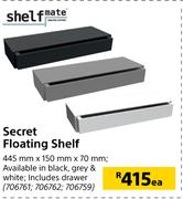 Shelfmate Secret Floating Shelf-Each