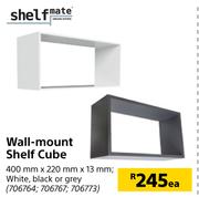 Shelfmate Wall Mount Shelf Cube-Each
