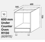 Home & Kitchen 600mm Under Counter Oven (Floor Units)