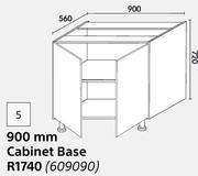 Home & Kitchen 900mm Cabinet Base (Floor Units)