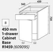 Home & Kitchen 450mm 1 Drawer Cabinet Base (Floor Units)