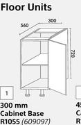 Home & Kitchen 300mm Cabinet Base (Floor Units)