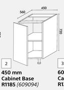  Home & Kitchen 450mm Cabinet Base (Floor Units)