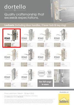 Builders Dortello : Locksets (1 March - 30 April 2022), page 2