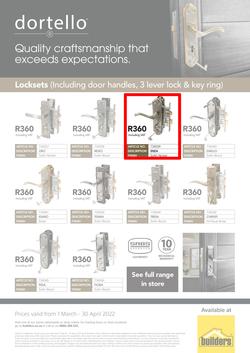 Builders Dortello : Locksets (1 March - 30 April 2022), page 2