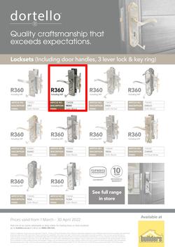 Builders Dortello : Locksets (1 March - 30 April 2022), page 2