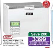 Defy 254L White Chest Freezer CF300
