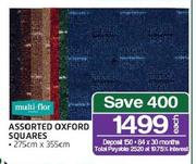 Multi-Flor Assorted Oxford Squares-275cmx355cm-Each