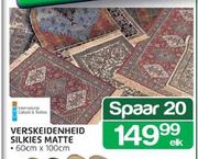 Verskeidenheid Silkies Matte-60cmx100cm-Elk