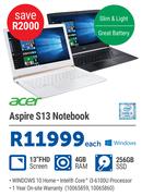 Acer aspire S13 Notebook
