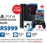 PS4 500GB Console Bundle
