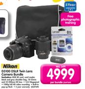 Nikon D3100 DSLR Twin Lens Camera Bundle-Per Bundle