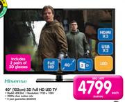 Hisense 40"(102cm) 3D Full HD LED TV 40K366