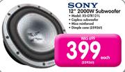 Sony 12" 2000W Subwoofer XS-GTR121L