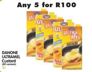 Danone Utramel Custard (All Variants)-5 x 1Ltr
