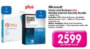 Microsoft Home and Business plus McAfee Internet Security Bundle 2013-Per Bundle