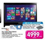 Lenovo 19.5" All-in-One Celeron 4GB/500GB/W8 C260