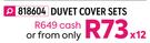 Elliot Basic 3 Piece Duvet Cover Sets (Three Quarter)