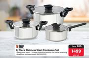 Bauer 6-Piece Stainless Steel Cookware Set-Per Set