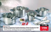 Bennett Read 10-Piece Supreme Cuisine Stainless Steel Cookware Set KSC361-Per Set