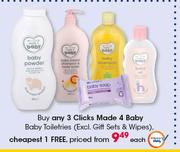  Clicks Made 4 Baby Baby Toiletries-Each