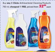 Clicks Anti Bacterial Cleaning Products-750ml Each