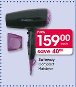 Safeway Compact Hairdryer-Each