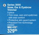 Philips Series 3000 Nose, Ear & Eyebrow Trimmer 5 Piece
