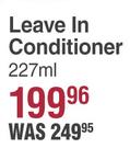 As I Am Leave In Conditioner-227ml