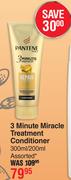 Pantene 3 Minute Miracle Treatment Conditioner Assorted-300ml/200ml