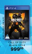 PS4 Call Of Duty Black OPS 4