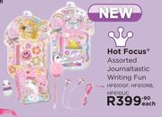 Hot Focus Assorted Journaltastic Writing Fun HF610GF/HF610RB-Each