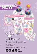 Hot Focus Assorted Light Up Tumbler HF409GF, HF409TB-Each