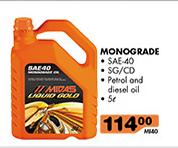 Monograde SAE-40-5Ltr