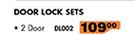 Midas Style 2 Door Lock Sets DL002