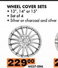 Midas Style Wheel Cover Sets 13"