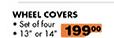 13" Or 14" Wheel Covers-Set Of 4