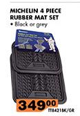 Michelin 4-Piece Rubber Mat Set