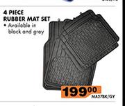 4-Piece Rubber Mat Set