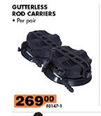 Gutterless Rod Carriers-Per Pair