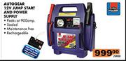 Autogear 12V Jump Start And Power Supply