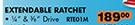 Midas Extendable Ratchet 1/4" & 3/8" Drive RTE01M