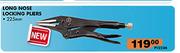 Midas Long Nose Locking Pliers 225mm