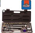 Autogear Sockets Set 24-Piece Set 1/2" Drive Chrome Finish